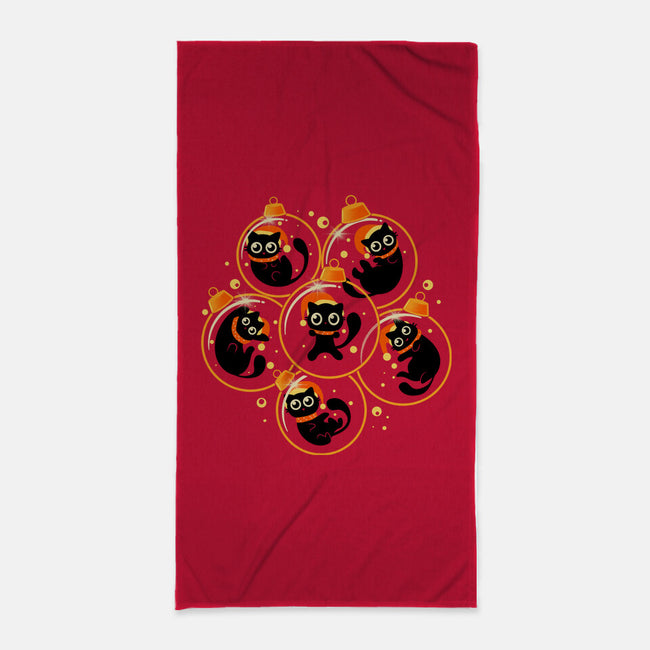 Christmas Kittens-None-Beach-Towel-erion_designs