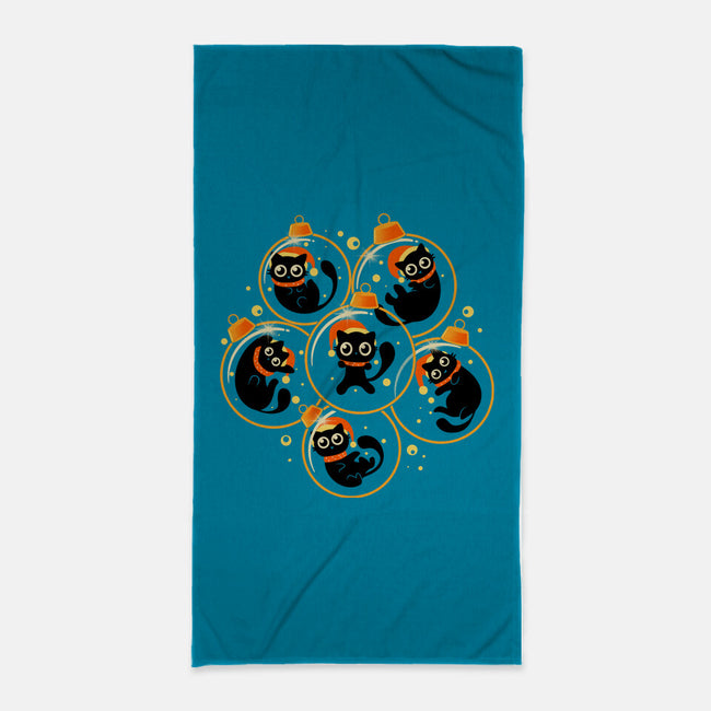 Christmas Kittens-None-Beach-Towel-erion_designs