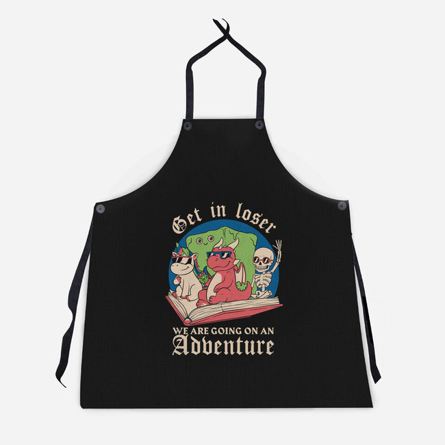 RPG Fantasy Book Meme-Unisex-Kitchen-Apron-Studio Mootant