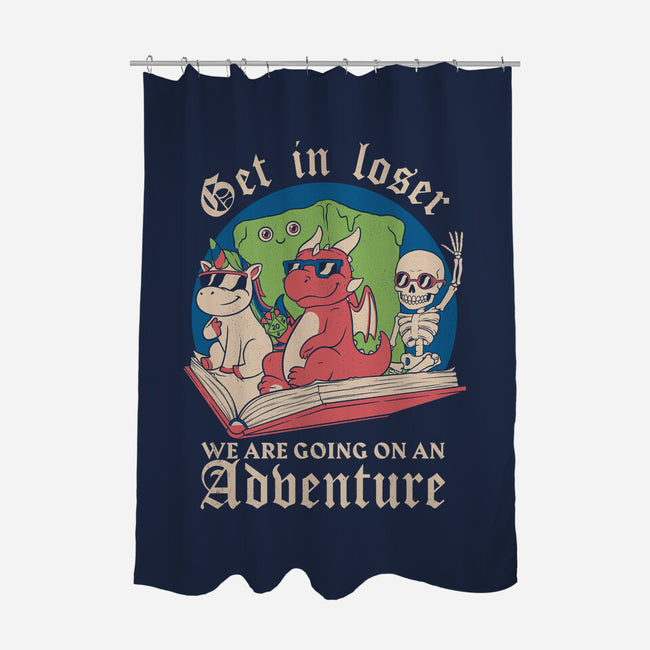 RPG Fantasy Book Meme-None-Polyester-Shower Curtain-Studio Mootant