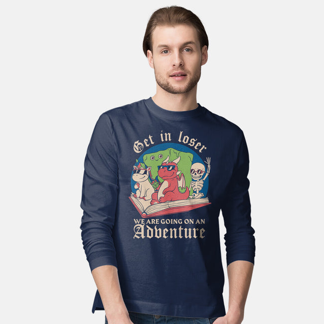 RPG Fantasy Book Meme-Mens-Long Sleeved-Tee-Studio Mootant