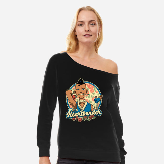 Heart Bender-Womens-Off Shoulder-Sweatshirt-Studio Mootant