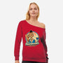 Heart Bender-Womens-Off Shoulder-Sweatshirt-Studio Mootant