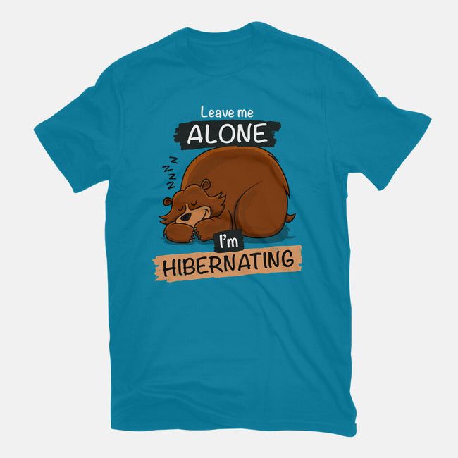 Leave Me Alone I'm Hibernating-Womens-Fitted-Tee-drbutler