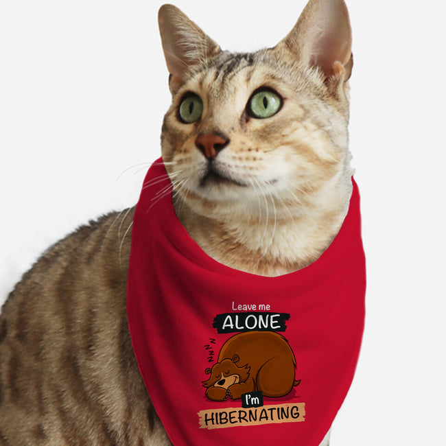 Leave Me Alone I'm Hibernating-Cat-Bandana-Pet Collar-drbutler