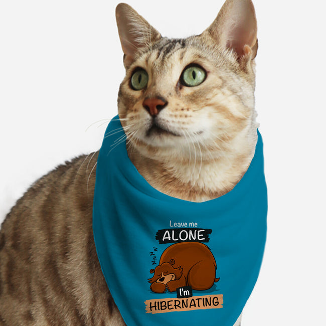 Leave Me Alone I'm Hibernating-Cat-Bandana-Pet Collar-drbutler