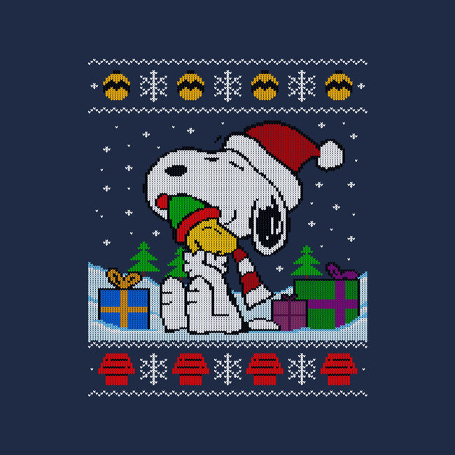 Holiday Beagle-Womens-Fitted-Tee-drbutler