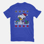 Holiday Beagle-Womens-Basic-Tee-drbutler