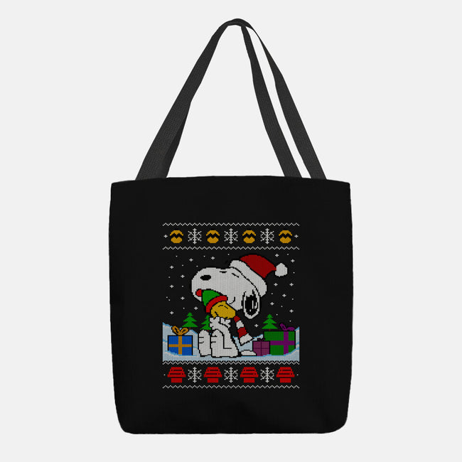 Holiday Beagle-None-Basic Tote-Bag-drbutler