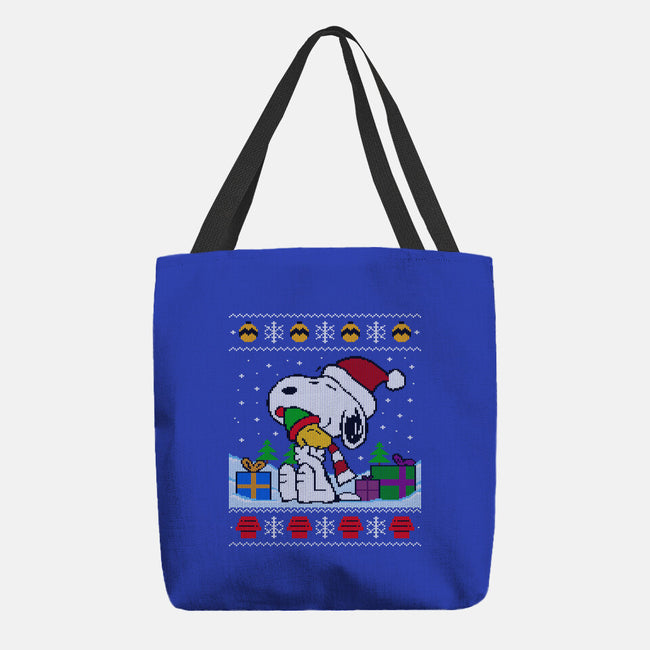 Holiday Beagle-None-Basic Tote-Bag-drbutler