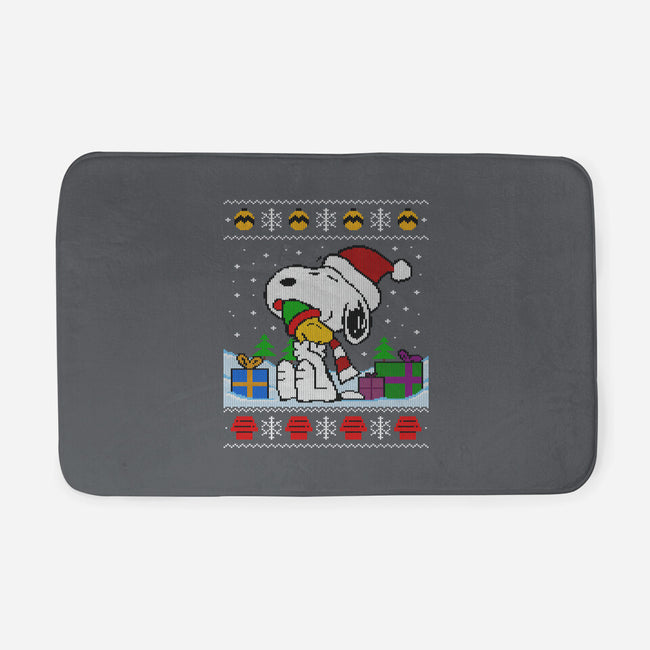 Holiday Beagle-None-Memory Foam-Bath Mat-drbutler