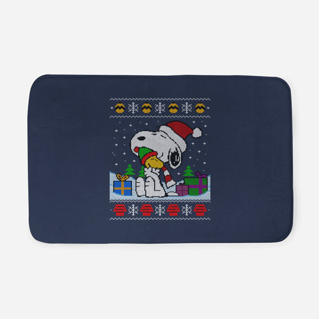 Holiday Beagle-None-Memory Foam-Bath Mat-drbutler