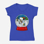 Hello Winter-Womens-V-Neck-Tee-drbutler