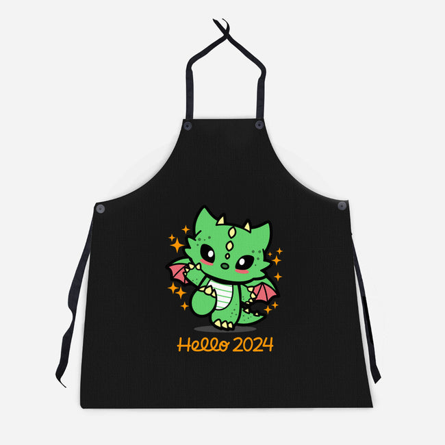 Hello 2024-Unisex-Kitchen-Apron-Boggs Nicolas