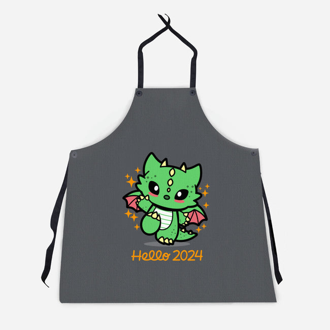 Hello 2024-Unisex-Kitchen-Apron-Boggs Nicolas