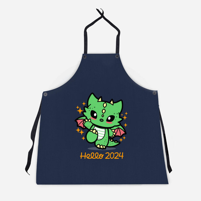 Hello 2024-Unisex-Kitchen-Apron-Boggs Nicolas