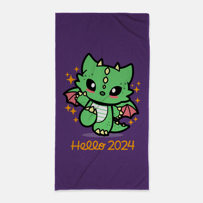 Hello 2024-None-Beach-Towel-Boggs Nicolas