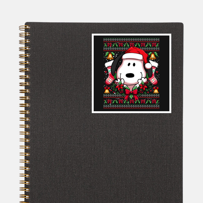 Snoopy Christmas Sweater-None-Glossy-Sticker-JamesQJO