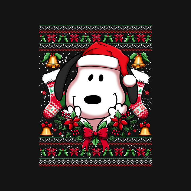 Snoopy Christmas Sweater-Womens-Off Shoulder-Tee-JamesQJO