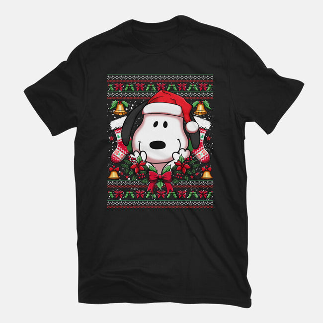 Snoopy Christmas Sweater-Unisex-Basic-Tee-JamesQJO