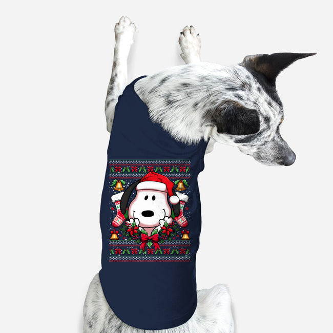 Snoopy Christmas Sweater-Dog-Basic-Pet Tank-JamesQJO