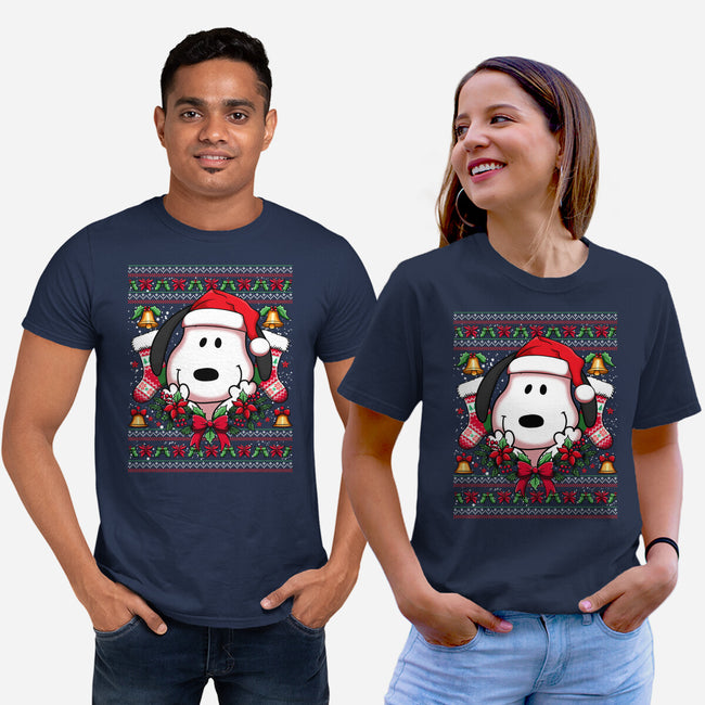 Snoopy Christmas Sweater-Unisex-Basic-Tee-JamesQJO