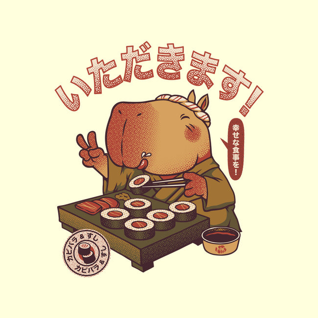 Sushi Chef Cute Capybara-None-Basic Tote-Bag-tobefonseca