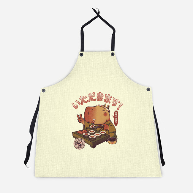 Sushi Chef Cute Capybara-Unisex-Kitchen-Apron-tobefonseca