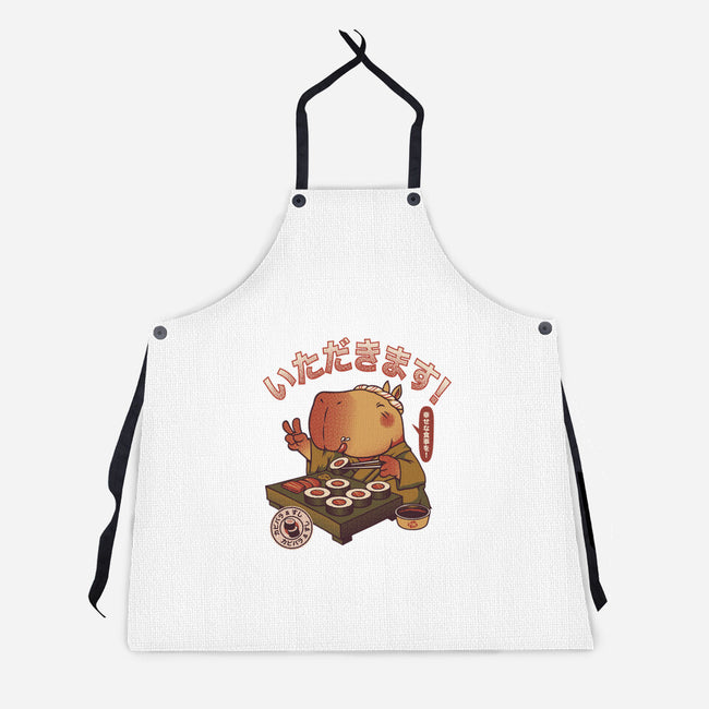 Sushi Chef Cute Capybara-Unisex-Kitchen-Apron-tobefonseca