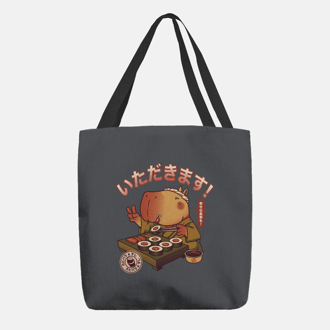 Sushi Chef Cute Capybara-None-Basic Tote-Bag-tobefonseca