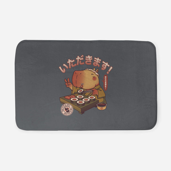 Sushi Chef Cute Capybara-None-Memory Foam-Bath Mat-tobefonseca