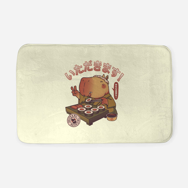 Sushi Chef Cute Capybara-None-Memory Foam-Bath Mat-tobefonseca