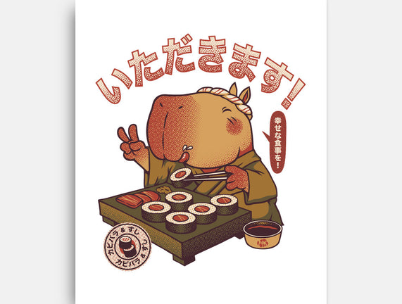 Sushi Chef Cute Capybara