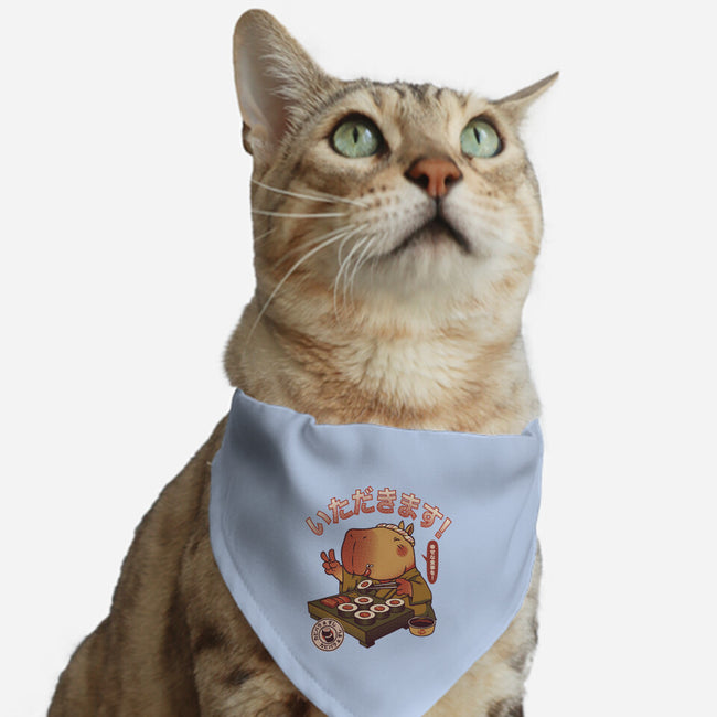 Sushi Chef Cute Capybara-Cat-Adjustable-Pet Collar-tobefonseca