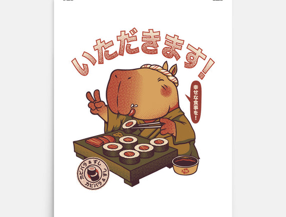 Sushi Chef Cute Capybara