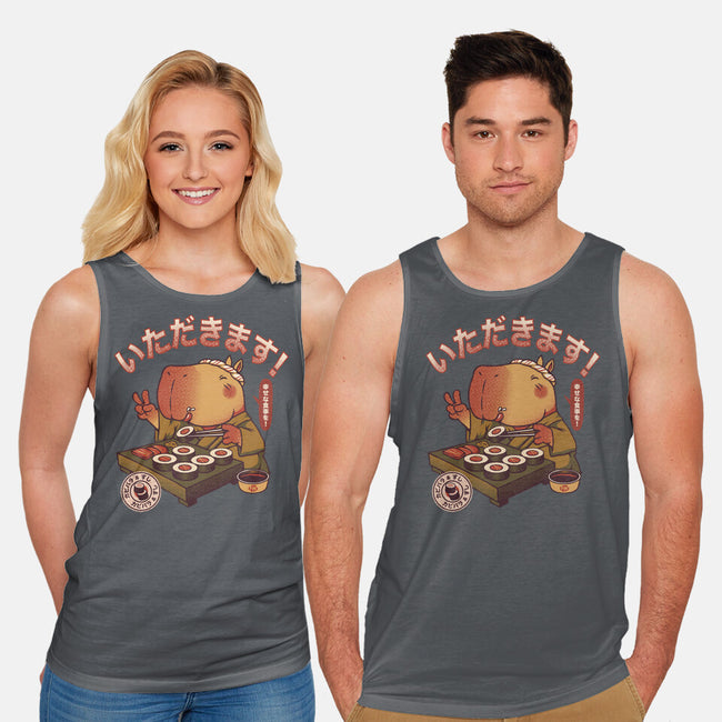 Sushi Chef Cute Capybara-Unisex-Basic-Tank-tobefonseca