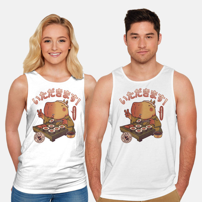 Sushi Chef Cute Capybara-Unisex-Basic-Tank-tobefonseca