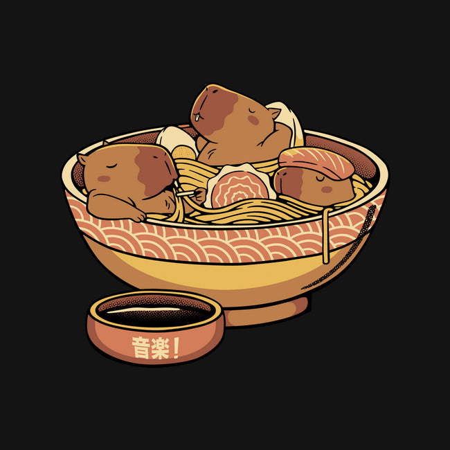 Capybara Cute Ramen-Unisex-Baseball-Tee-tobefonseca