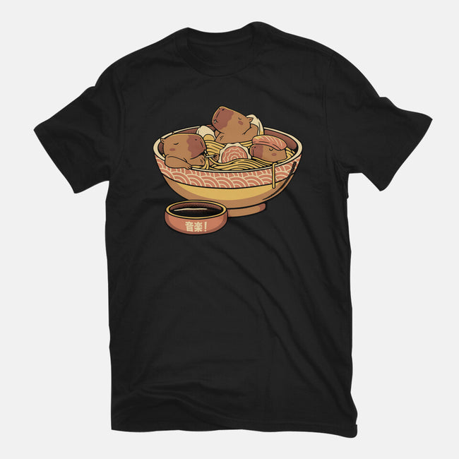 Capybara Cute Ramen-Womens-Fitted-Tee-tobefonseca