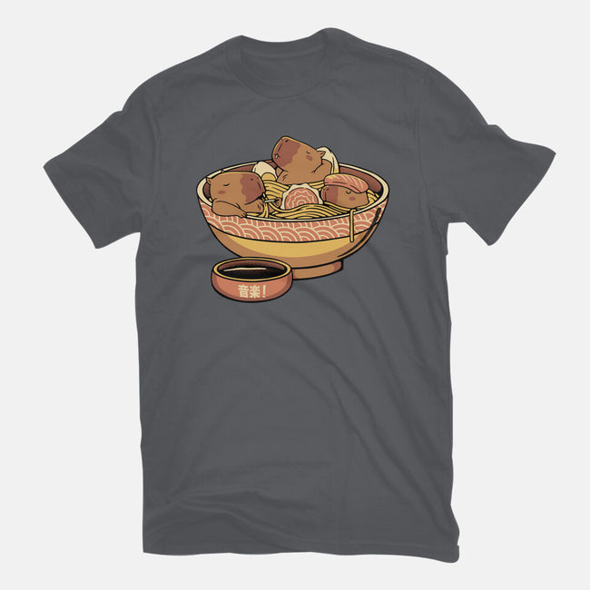 Capybara Cute Ramen-Mens-Heavyweight-Tee-tobefonseca