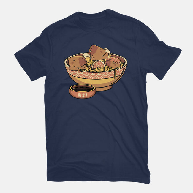 Capybara Cute Ramen-Youth-Basic-Tee-tobefonseca