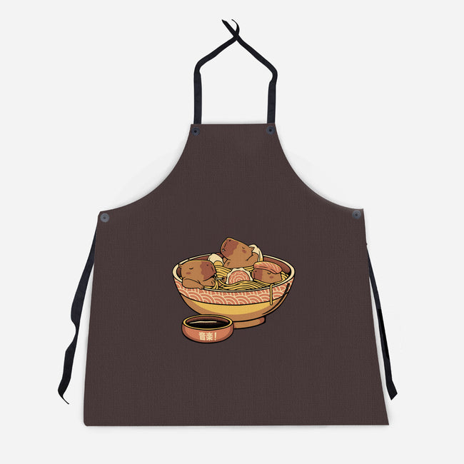 Capybara Cute Ramen-Unisex-Kitchen-Apron-tobefonseca