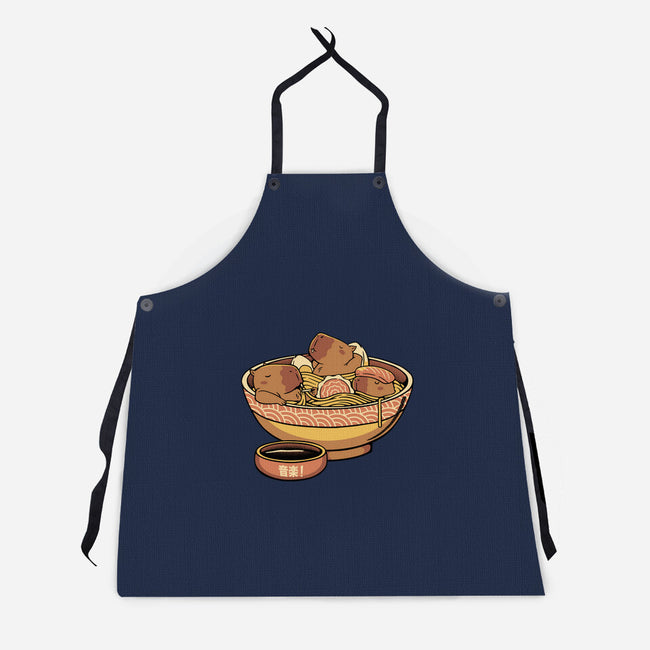 Capybara Cute Ramen-Unisex-Kitchen-Apron-tobefonseca