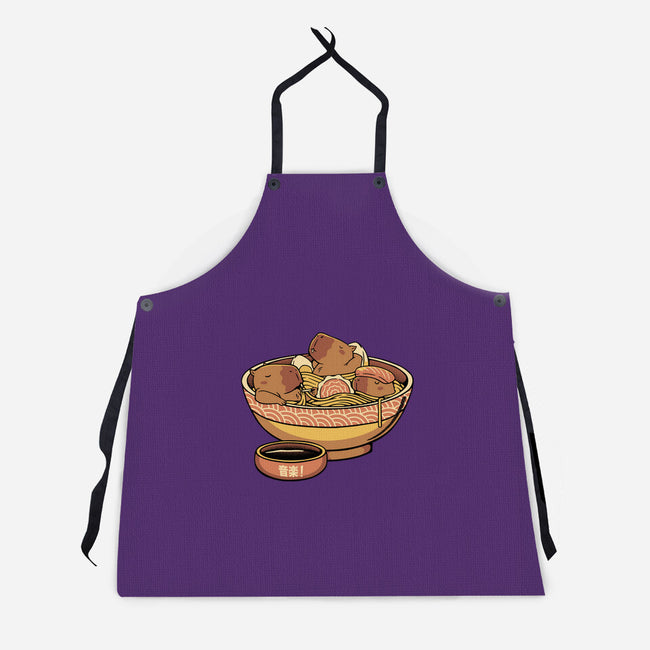 Capybara Cute Ramen-Unisex-Kitchen-Apron-tobefonseca