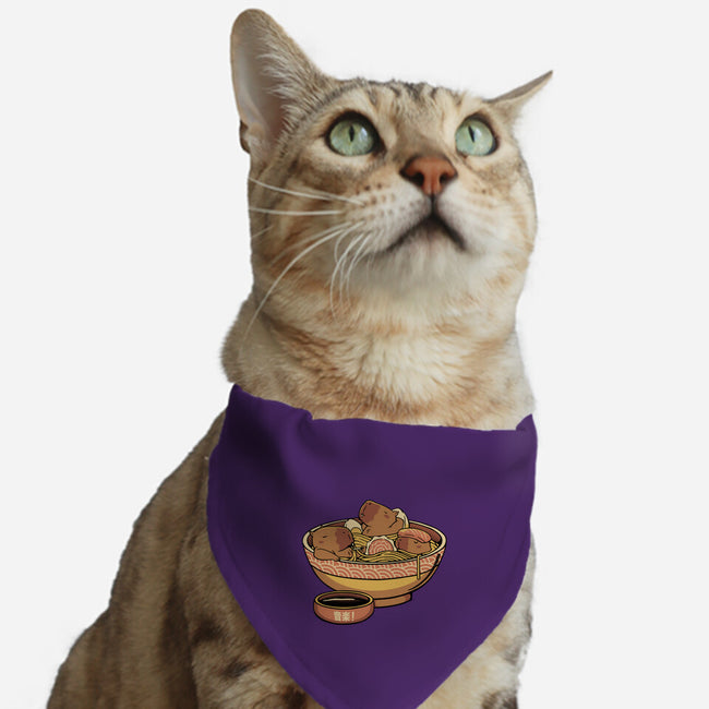 Capybara Cute Ramen-Cat-Adjustable-Pet Collar-tobefonseca