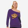 Capybara Cute Ramen-Womens-Off Shoulder-Sweatshirt-tobefonseca