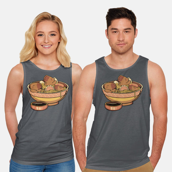 Capybara Cute Ramen-Unisex-Basic-Tank-tobefonseca