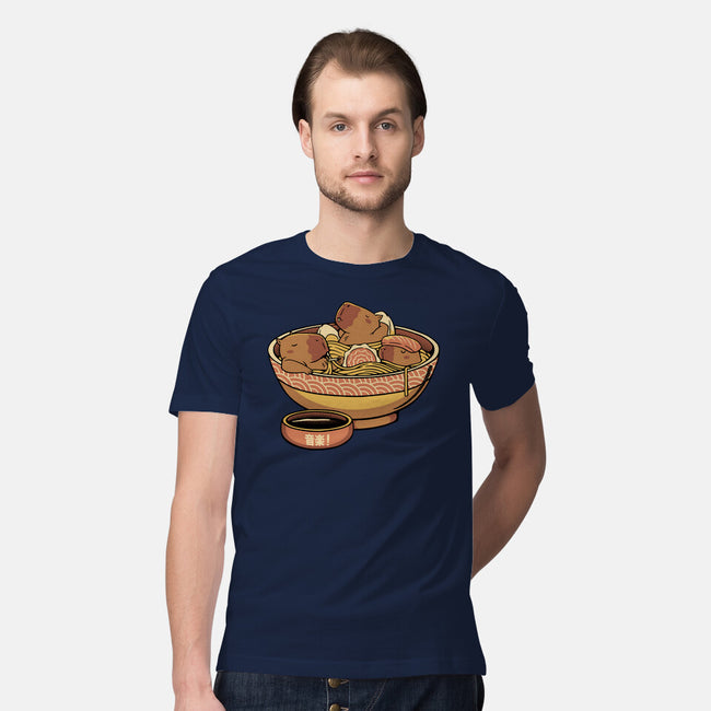 Capybara Cute Ramen-Mens-Premium-Tee-tobefonseca