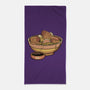 Capybara Cute Ramen-None-Beach-Towel-tobefonseca