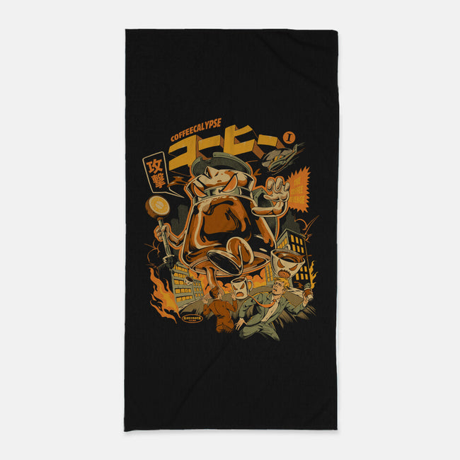 Coffecalypse-None-Beach-Towel-ilustrata